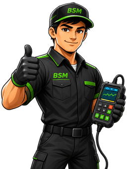 Maskot teknisi Bangkit Sanjaya Motor